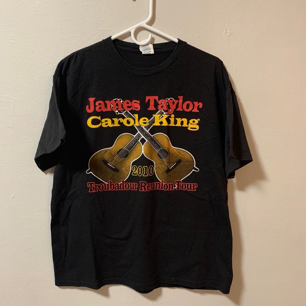 James Taylor & Carol King 2010 tour t shirt